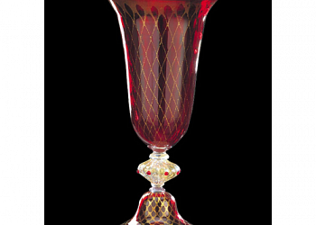 Red Gold Vase in Murano glass | classic