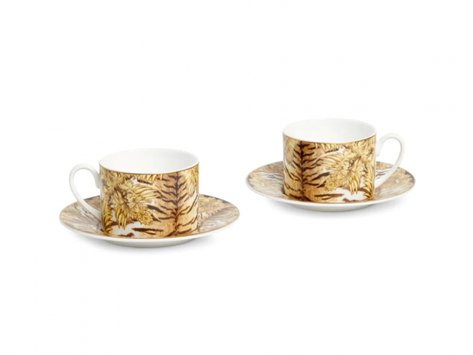 Tiger Wings cup and saucer tea set