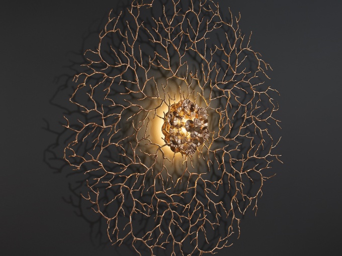 Coral Zoa Eye Extra Large Wall lamp