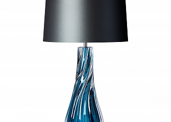 Naiad Velvet Blue Table Lamp
