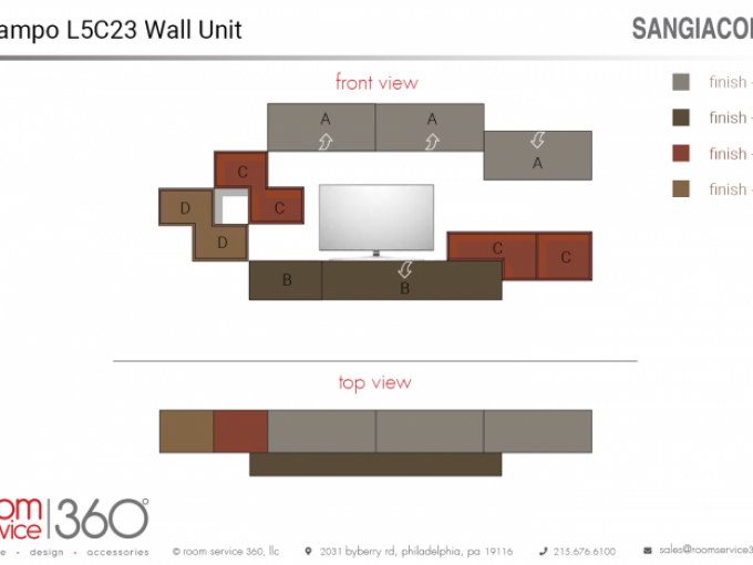 Wall Unit Lampo L5C23