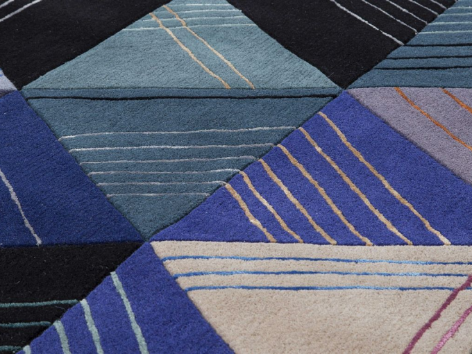 Blue losanges Carpet