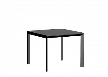 Frame aluminium table 90x90x74