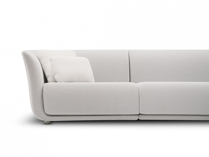 Suave sectional sofa armless section