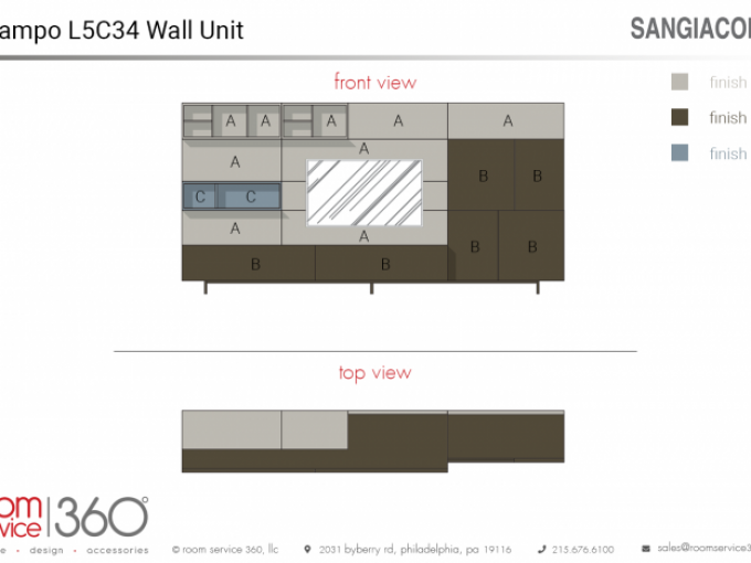 Wall Unit Lampo L5C34