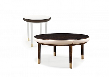 Noir round coffee tables