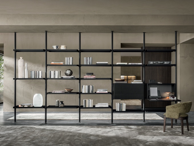 Hector bookshelves and multimedia